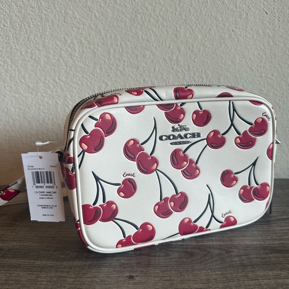 Coach Jamie Camera Bag with Cherry Print